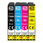 FULLBOX 4-pak TUSZ do EPSON 29XL T2991 T2992 T2993 T2994 Expression Home XP455 XP355 - 3