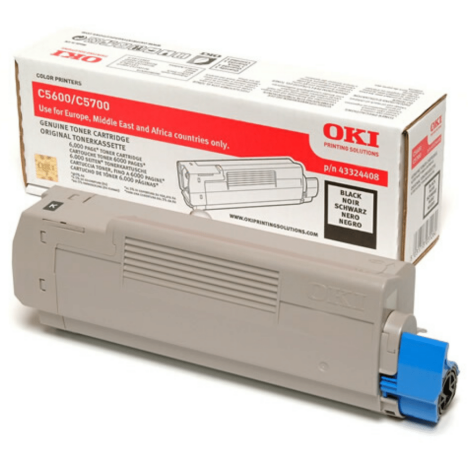 EOL OKI oryginalny toner C5600 C5700 n, dn, 43324408 black