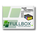 FULLBOX 4-pak TUSZ do CANON PGI1500XLBK PGI1500XLC PGI1500XLM PGI1500XLY - 3