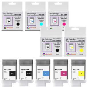 5 x Tusz do CANON PFI120 imagePROGRAF TM-300 TM-350 zamiennik