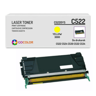 EOL Toner do LEXMARK C522 00C5220YS Yellow Zamiennik