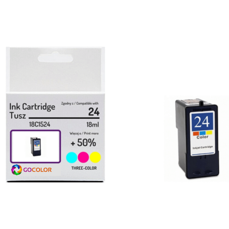 EOL Tusz do LEXMARK 24 18C1524E Kolorowy Zamiennik