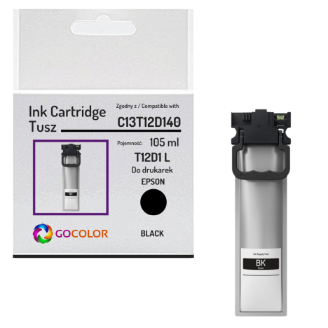 Tusz do EPSON T12D L C13T12D140 WorkForce WF-M5399 WF-M5899 105.0ml 5.0K black zamiennik