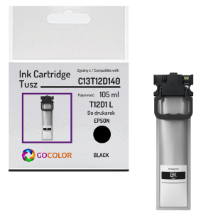 Tusz do EPSON T12D L C13T12D140 WorkForce WF-M5399 WF-M5899 105.0ml 5.0K black zamiennik