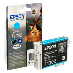 Epson oryginalny tusz T1302 C13T13024012 Epson Stylus Office BX320FW Workforce WF3010DW cyan 10.1ml