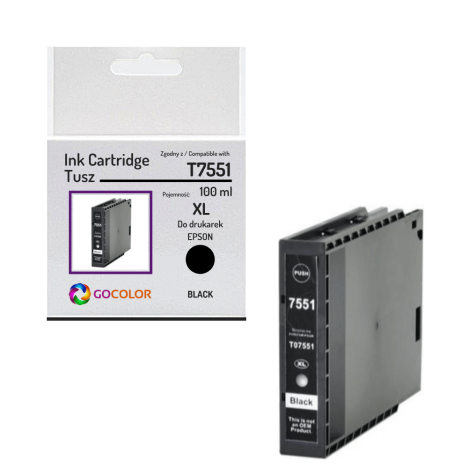 Tusz do EPSON T7551 XL Black Zamiennik