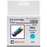 Tusz do EPSON T2632 26XL Cyan Zamiennik - 2