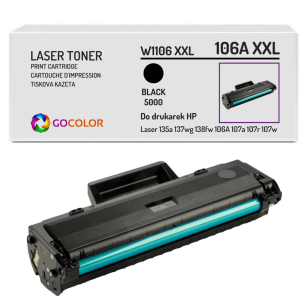Toner do HP W1106 XXL 106A Laser 135a 137wg 138fw 106A 107a 107r 107w zamiennik 5.0K
