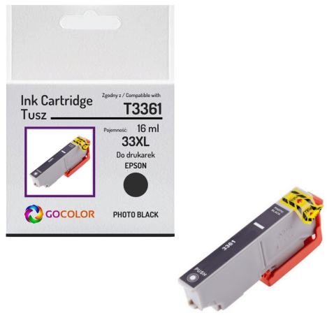 Tusz do EPSON T3361 33XL Photo Black Zamiennik