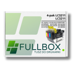 FULLBOX 4-pak tusz do BROTHER LC3211BK LC3211C LC3211M LC3211Y - 3