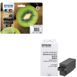 Epson oryginalny tusz 202XL C13T02G74010 + oryginalny pojemnik na zużyty tusz C13T366100 5-pak - 2