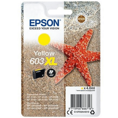 Epson oryginalny tusz T03A4 603XL yellow