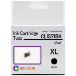 Tusz do CANON CLI571BK XL 0331C001 Black 100 % nowy zamiennik - 2