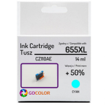 Tusz do HP CZ110AE 655XL Cyan Zamiennik - 2