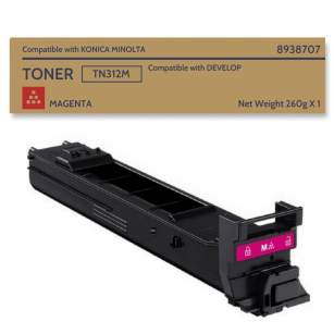 Toner do KONICA MINOLTA TN312M Magenta Bizhub C300/C352; Develop Ineo + 300/351 12k