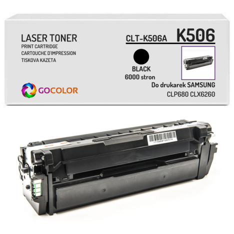 Toner do SAMSUNG CLP680 CLX6260 CLTK506L SU171A Black Zamiennik