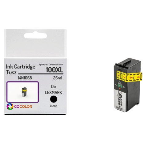 EOL Tusz do LEXMARK 100XL 14N1068 Black Zamiennik