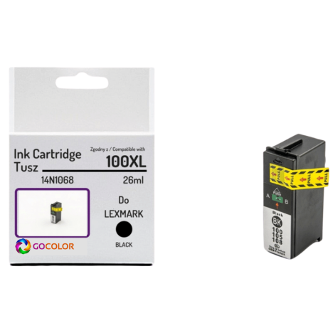 EOL Tusz do LEXMARK 100XL 14N1068 Black Zamiennik