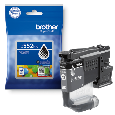 Brother oryginalny Tusz LC552BK MFC-J3660DW MFC-J3960DW Black