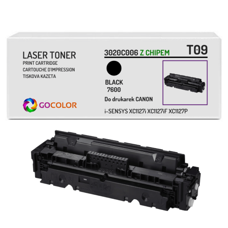 Toner do CANON T09 3020C006 i-SENSYS X C1127 BLACK z CHIPEM zamiennik 7.6K