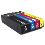 4 X TUSZ do HP 973XL L0S07AE F6T81AE F6T82AE F6T83AE Zamiennik - 2