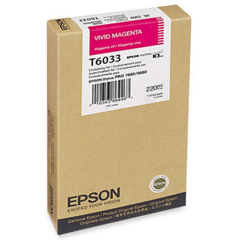Epson oryginalny tusz T6033 C13T603300 vivid magenta