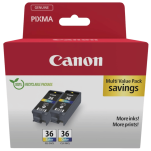 Canon oryginalny tusz CLI36 1511B025 color 2-pak - 2