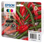Epson oryginalny tusz 503XL T09R640 C13T09R64010 XP5200 XP5205 WF2960DWF WF2965DWF CMYK 3x6.4/9.2ml 4-pak - 2