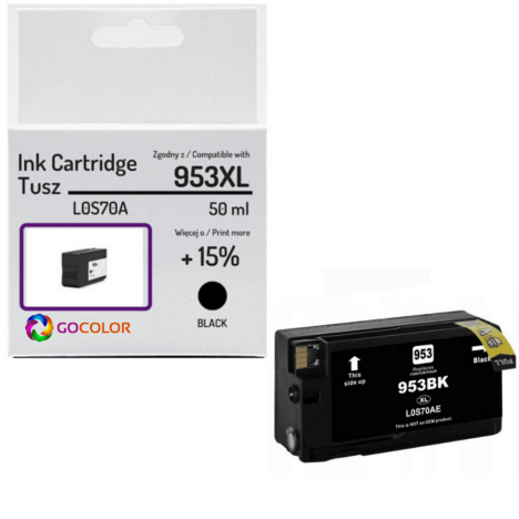 Tusz do HP L0S70A 953XL Black Zamiennik CHIP anti-upgrade