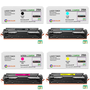 4X Toner do HP 219A W2190A W2191A W2192A W2193A Color LaserJet Pro MFP 3302 PRO 3202 Z CHIPEM