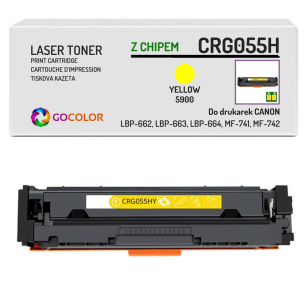 Toner do CANON CRG055H 3017C002 iSENSYS MF743Cdw MF744Cdw Yellow z CHIPEM zamiennik 5.9K