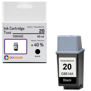 EOL Tusz do HP C6614DE 20 Black Zamiennik
