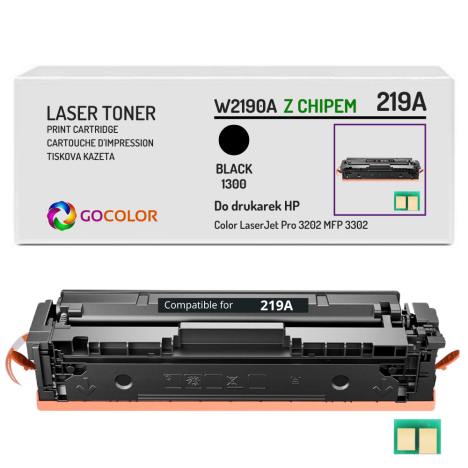 Toner do HP W2190A 219A Color LaserJet Pro MFP 3302 PRO 3202 1,3K black Z CHIPEM