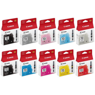 Canon oryginalny tusz PGI72 PIXMA PRO10S 10x 14.0ml 10-pak zestaw