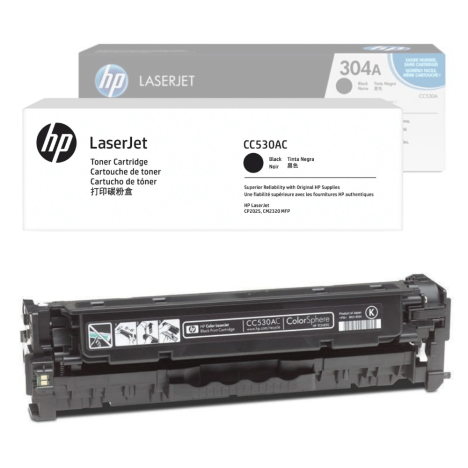 HP oryginalny toner CC530AC 304AC Color LaserJet CP2025 CM2320 3,5K black