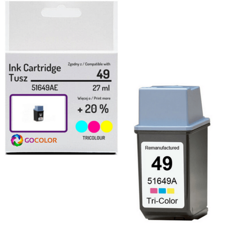 EOL Tusz do HP 51649AE 49 Kolorowy Zamiennik