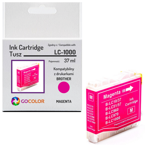 Tusz do BROTHER LC1000M Magenta zamiennik