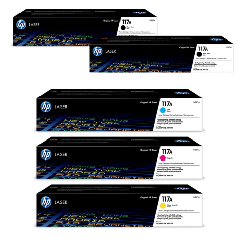 HP oryginalny toner 117A zestaw 5 sztuk