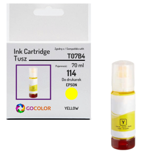 Tusz do EPSON 114 T07B4 C13T07B440 EcoTank ET8500 ET8550 yellow Zamiennik 70ml