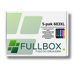 FULLBOX 5-pak tusz do EPSON 603XL T03A1 T03A2 T03A3 T03A4 Expression Home XP2105 XP2155 - 2