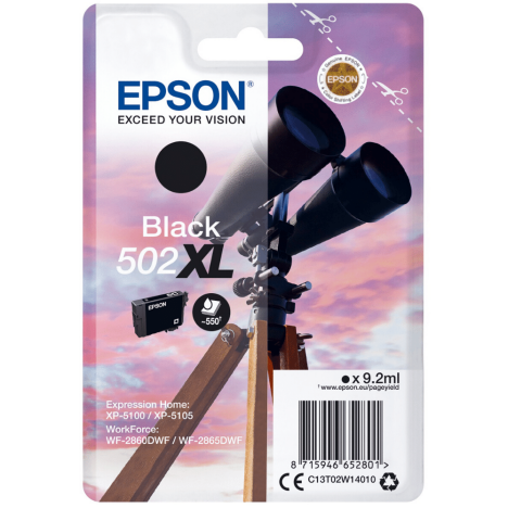 Epson oryginalny tusz 502XL T02W1 C13T02W14010 black