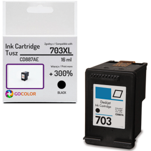 Tusz do HP CD887AE 703XL Black Zamiennik