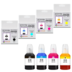 4 X TUSZ do CANON GI46 GI56 black cyan magenta yellow zamiennik