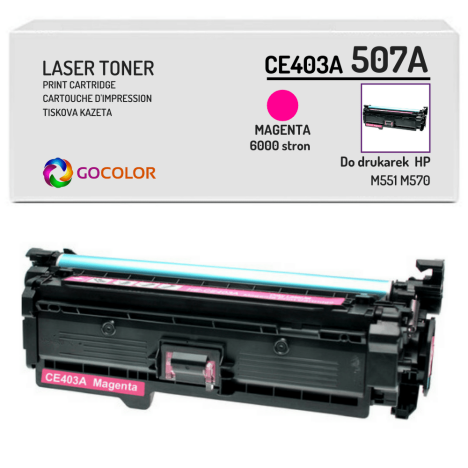Toner do HP CE403A 507A M551 M570 Magenta Zamiennik