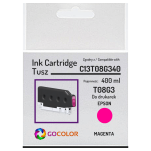 Tusz do EPSON T08G3 C13T08G340 WorkForce Enterprise AM-C5000 AM-C6000 400.0ml Pigment magenta zamiennik - 2