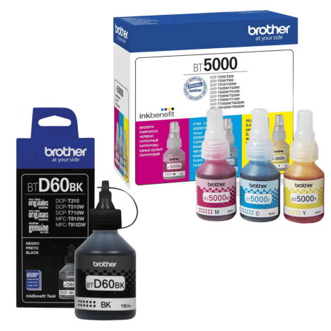 Brother oryginalny Tusz BT5000CLVAL + BTD60 4-pak