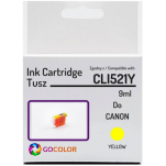 Tusz do CANON CLI521Y 2936B001 Yellow 100 % nowy zamiennik - 2