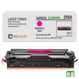 Toner do HP W2193A 219A Color LaserJet Pro MFP 3302 PRO 3202 1,2K magenta Z CHIPEM