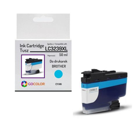 Tusz do BROTHER LC3239XL Cyan zamiennik