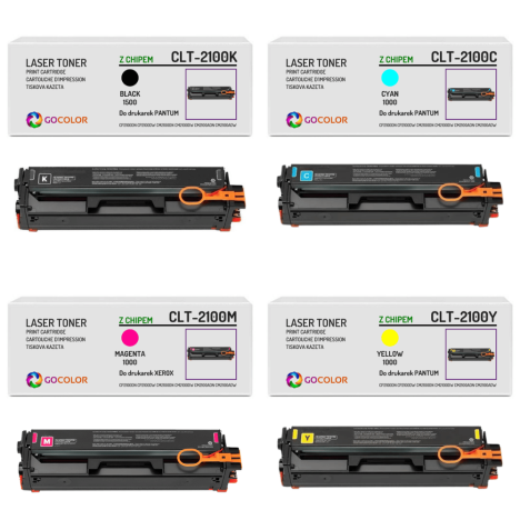 4 X Toner do PANTUM CLT2100 CP2100 CM2100 1.5K/3x1.0K CMYK zamiennik